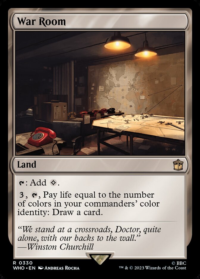 War Room – Rare Magic: The Gathering card from Doctor Who (#330)