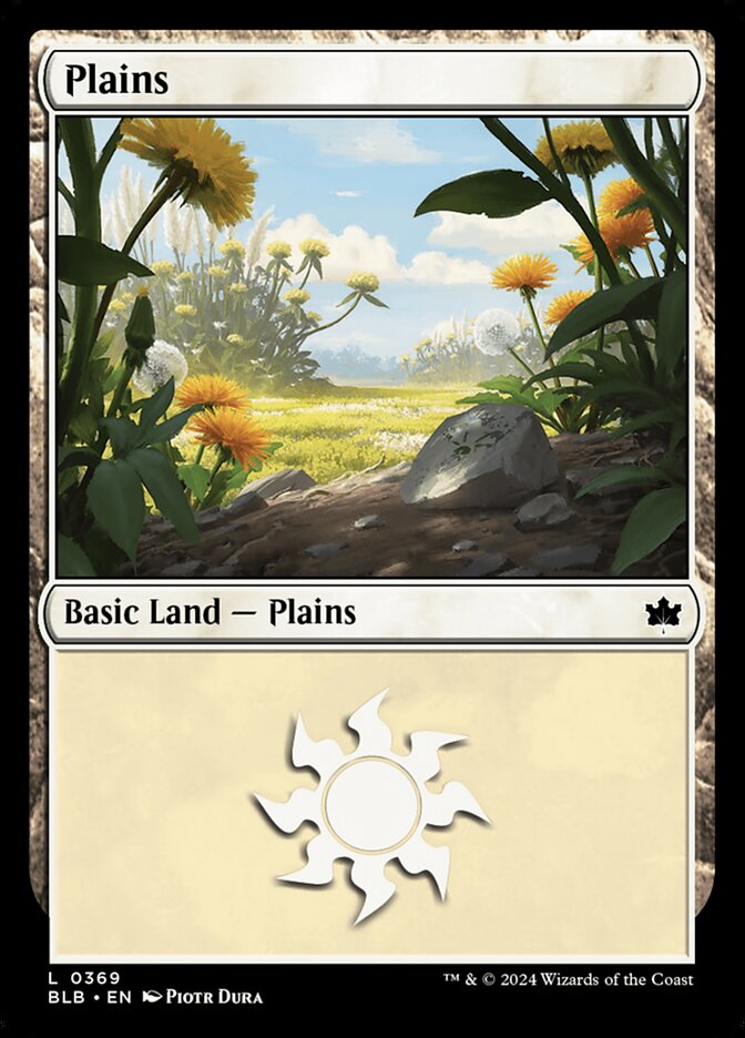 Plains – Common Magic: The Gathering card from Bloomburrow (#369)