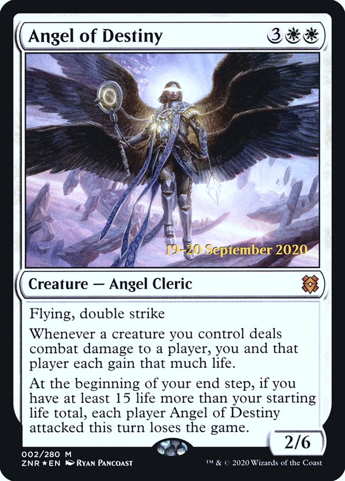 Angel of Destiny – Mythic Magic: The Gathering card from Zendikar Rising Promos (#2s)