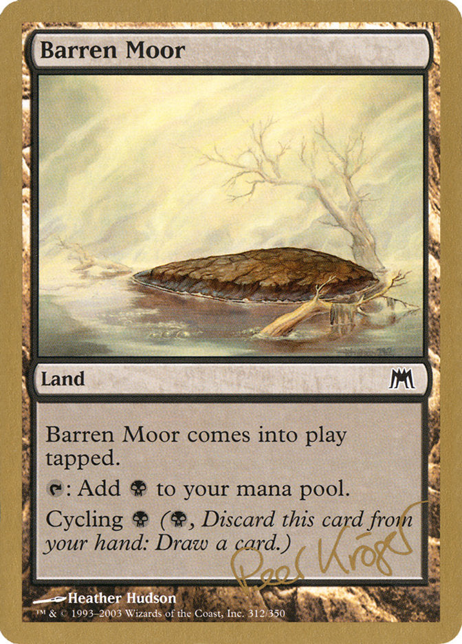 Barren Moor – Common Magic: The Gathering card from World Championship Decks 2003 (#pk312)