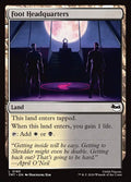 Foot Headquarters – Common Magic: The Gathering card from Teenage Mutant Ninja Turtles (#185)