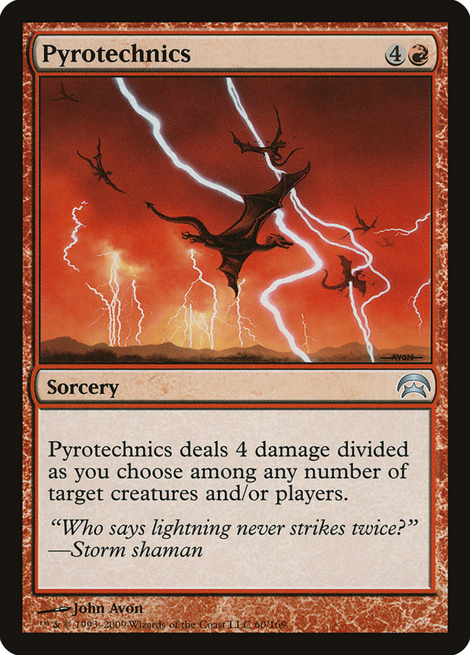 Pyrotechnics – Uncommon Magic: The Gathering card from Planechase (#60)