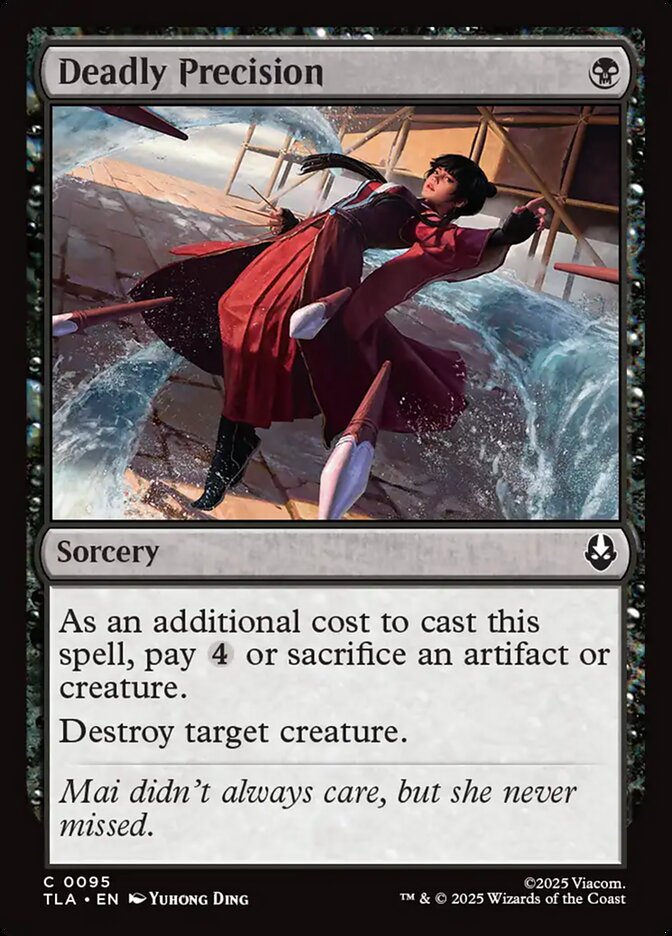 Deadly Precision – Common Magic: The Gathering card from Avatar: The Last Airbender (#95)