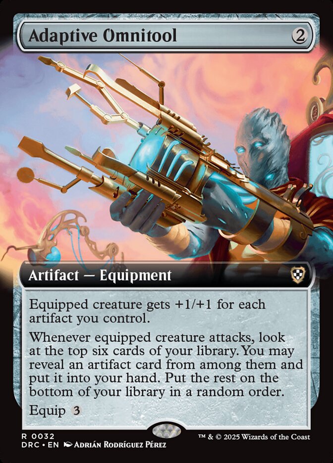 Adaptive Omnitool – Rare Magic: The Gathering card from Aetherdrift Commander (#32)