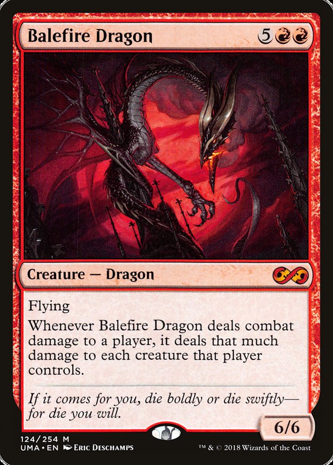 Balefire Dragon – Mythic Magic: The Gathering card from Ultimate Masters (#124)