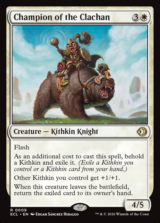 Champion of the Clachan – Rare Magic: The Gathering card from Lorwyn Eclipsed (#9)
