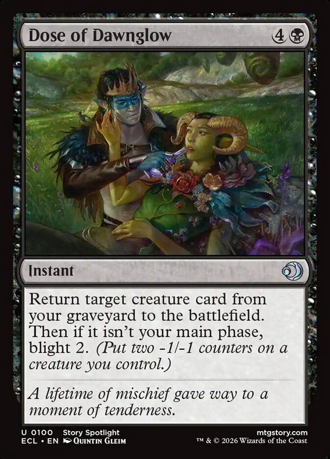 Dose of Dawnglow – Uncommon Magic: The Gathering card from Lorwyn Eclipsed (#100)
