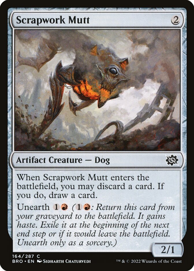 Scrapwork Mutt – Common Magic: The Gathering card from The Brothers' War (#164)