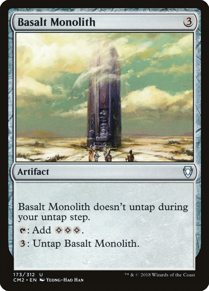 Basalt Monolith – Uncommon Magic: The Gathering card from Commander Anthology Volume II (#173)