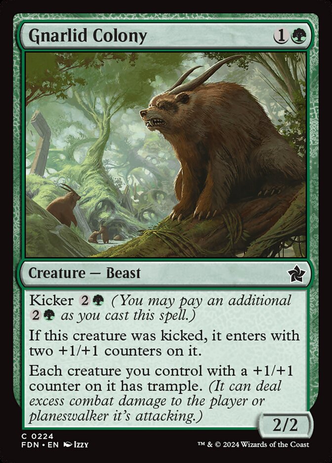 Gnarlid Colony – Common Magic: The Gathering card from Foundations (#224)