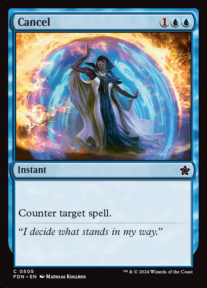 Cancel – Common Magic: The Gathering card from Foundations (#505)