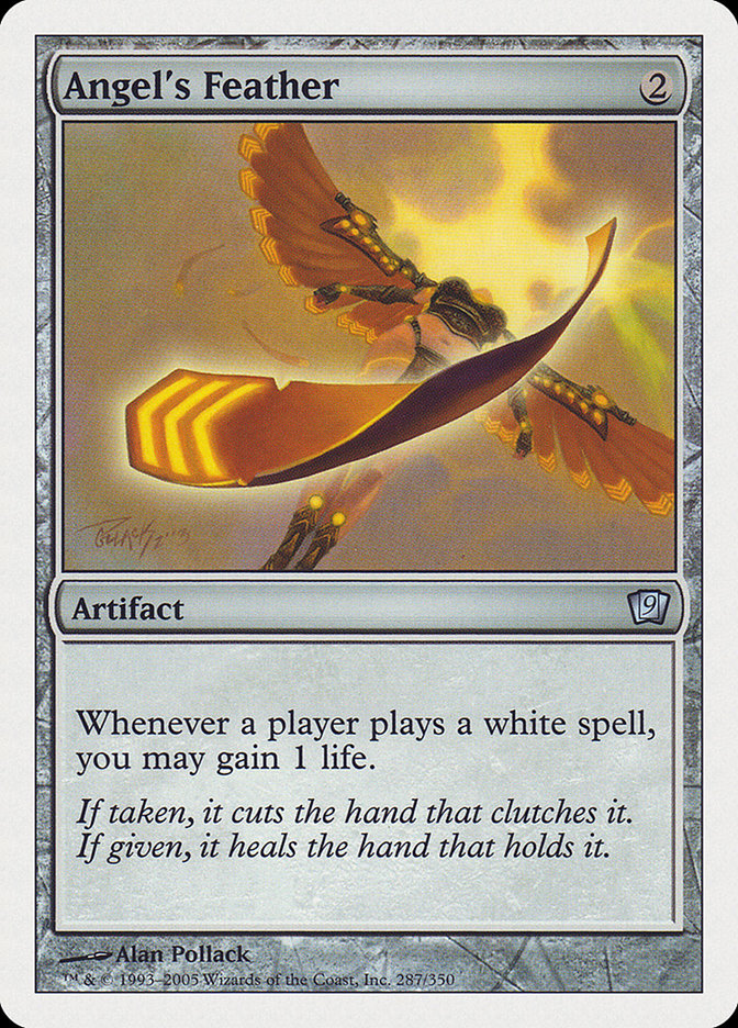 Angel's Feather – Uncommon Magic: The Gathering card from Ninth Edition (#287)