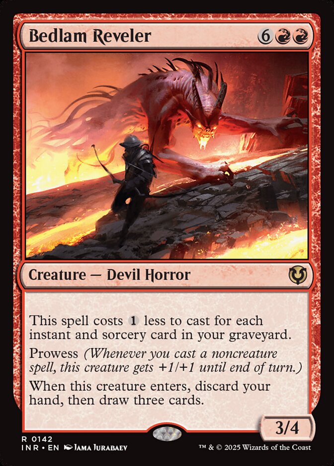 Bedlam Reveler – Rare Magic: The Gathering card from Innistrad Remastered (#142)