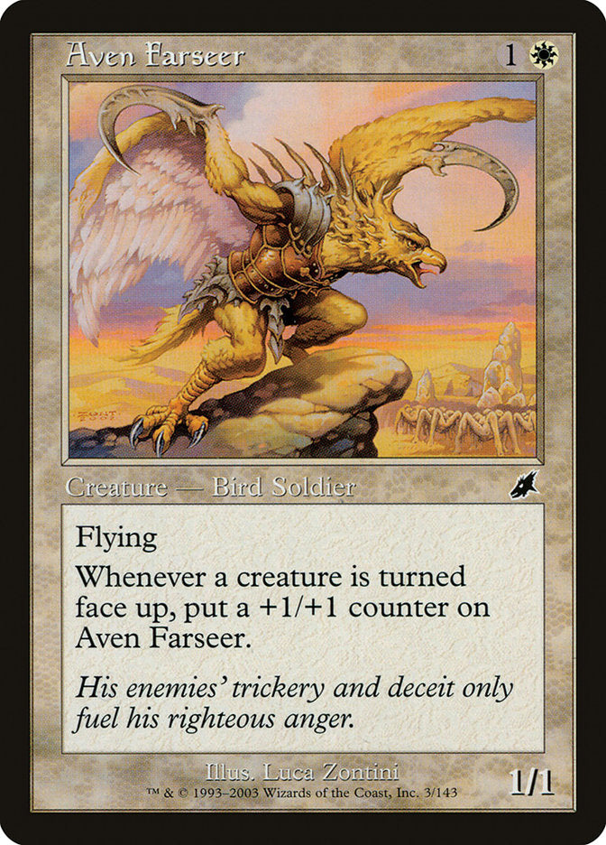 Aven Farseer – Common Magic: The Gathering card from Scourge (#3)