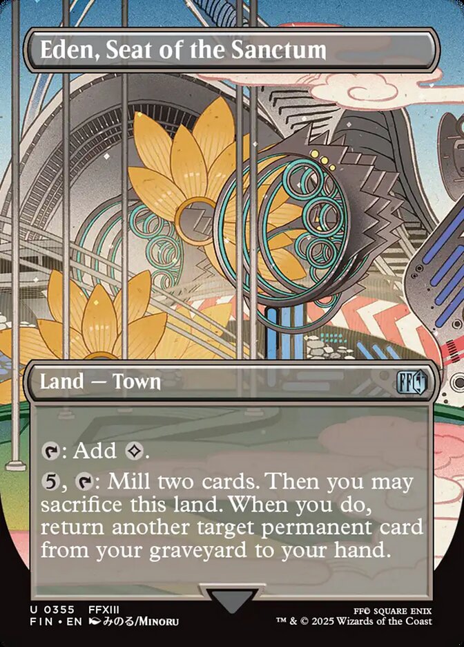 Eden, Seat of the Sanctum – Uncommon Magic: The Gathering card from Final Fantasy (#355)