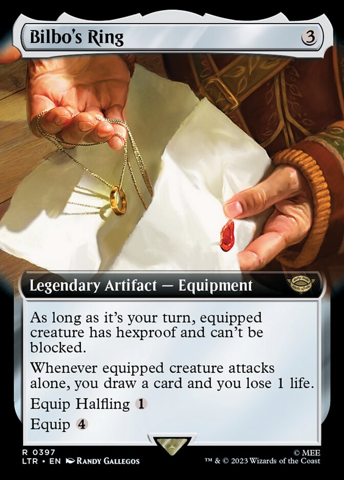 Bilbo's Ring – Rare Magic: The Gathering card from The Lord of the Rings: Tales of Middle-earth (#397)