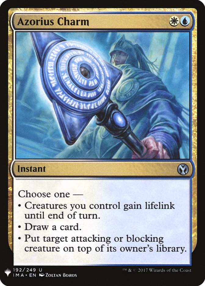 Azorius Charm – Uncommon Magic: The Gathering card from The List (#IMA-192)