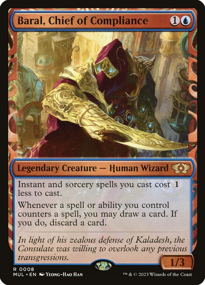 Baral, Chief of Compliance – Rare Magic: The Gathering card from Multiverse Legends (#8)