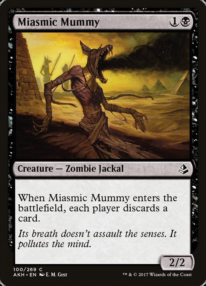 Miasmic Mummy – Common Magic: The Gathering card from Amonkhet (#100)