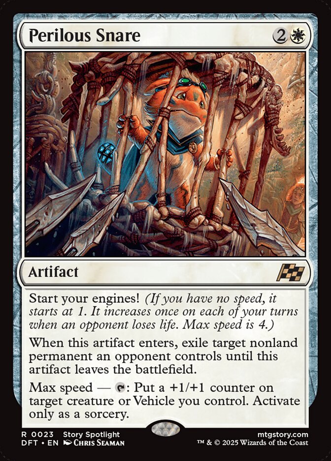 Perilous Snare – Rare Magic: The Gathering card from Aetherdrift (#23)