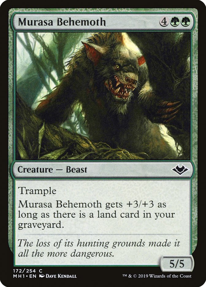 Murasa Behemoth – Common Magic: The Gathering card from Modern Horizons (#172)