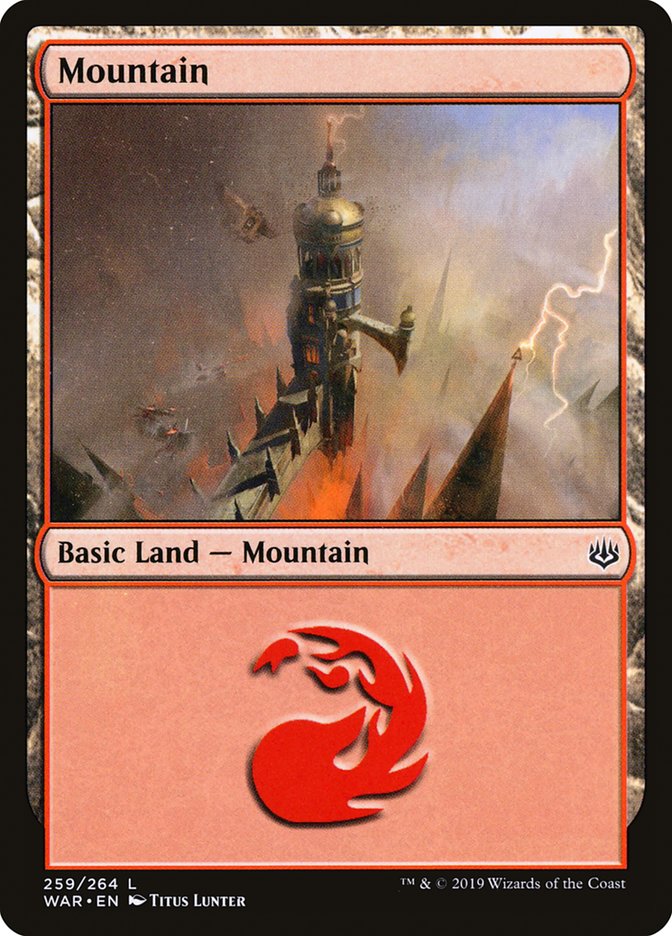 Mountain – Common Magic: The Gathering card from War of the Spark (#259)