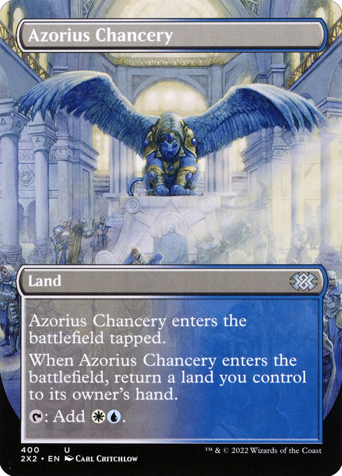Azorius Chancery – Uncommon Magic: The Gathering card from Double Masters 2022 (#400)