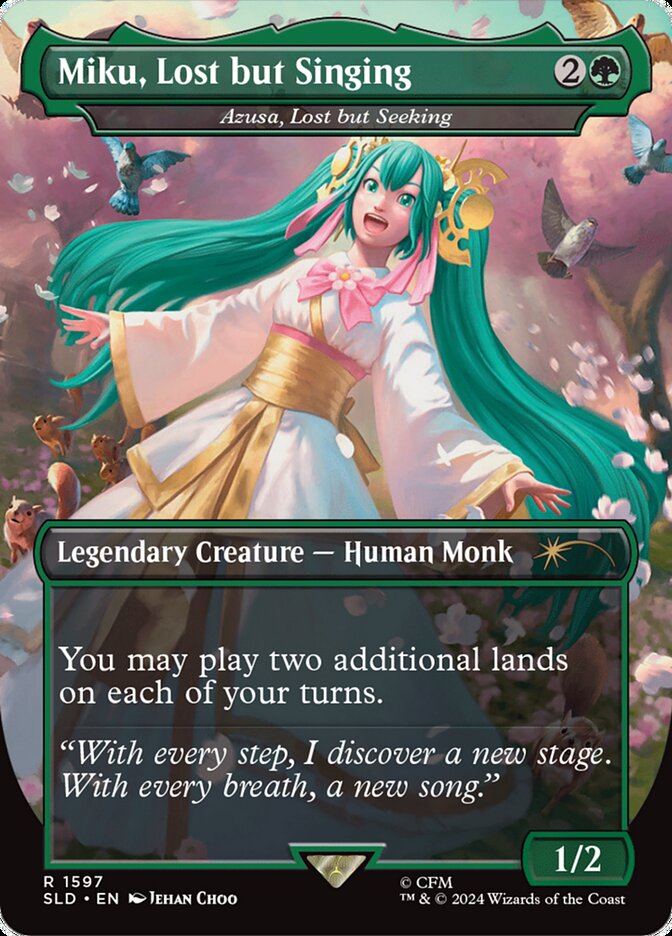 Azusa, Lost but Seeking – Rare Magic: The Gathering card from Secret Lair Drop (#1597)