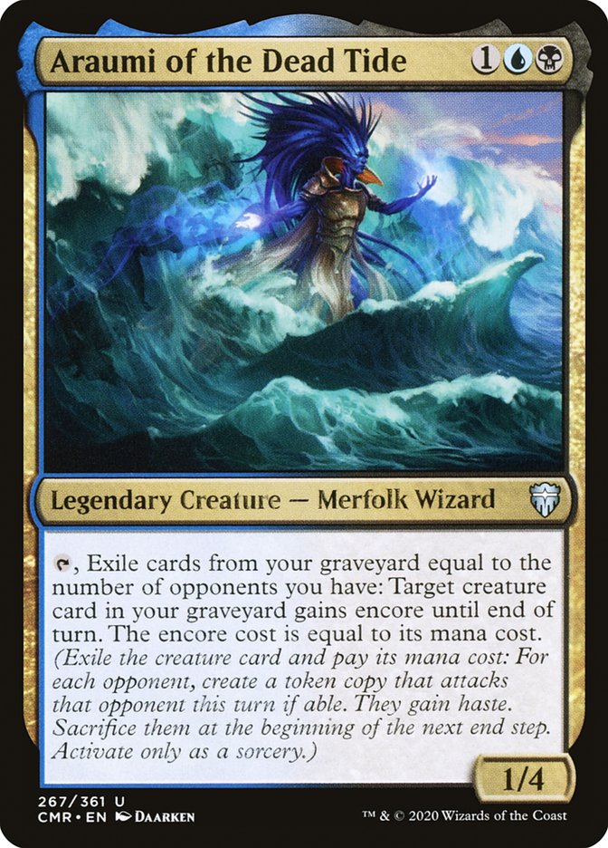 Araumi of the Dead Tide – Uncommon Magic: The Gathering card from Commander Legends (#267)