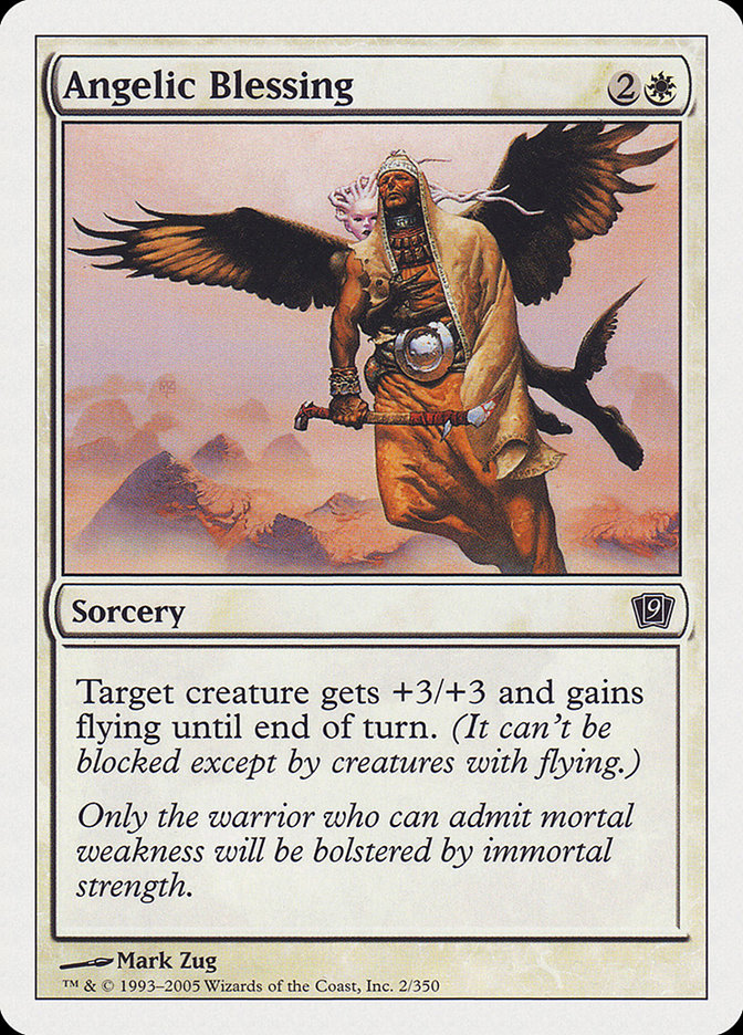 Angelic Blessing – Common Magic: The Gathering card from Ninth Edition (#2)