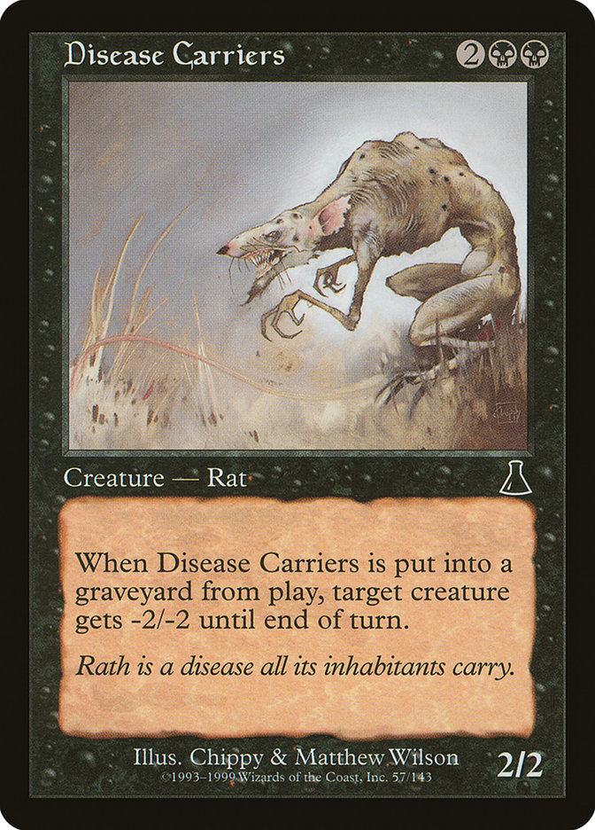 Disease Carriers – Common Magic: The Gathering card from Urza's Destiny (#57)