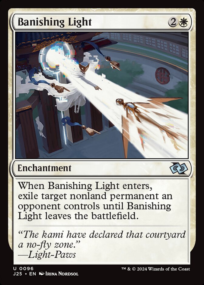 Banishing Light – Uncommon Magic: The Gathering card from Foundations Jumpstart (#96)