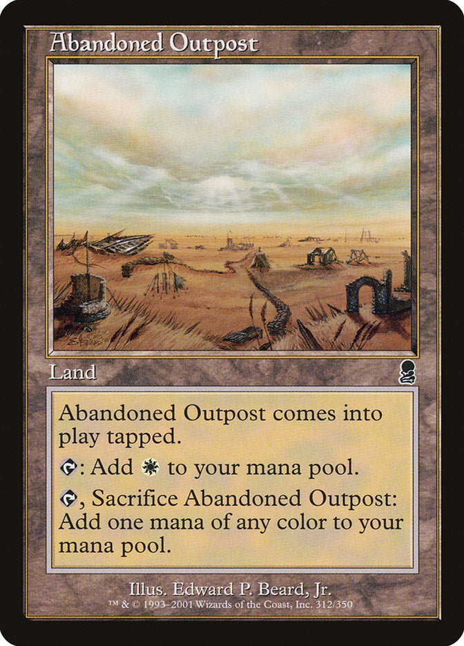 Abandoned Outpost – Common Magic: The Gathering card from Odyssey (#312)