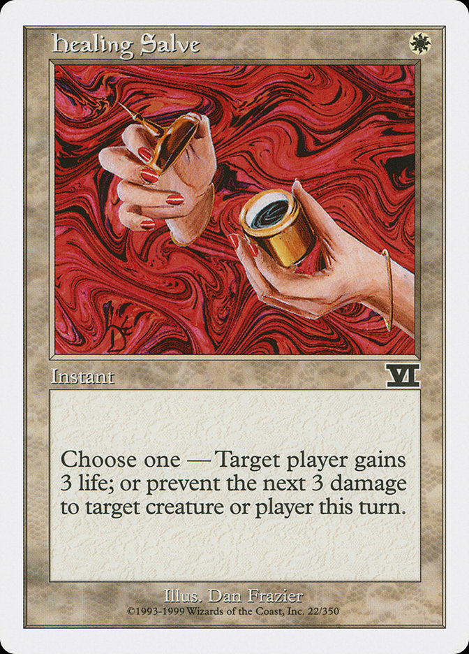 Healing Salve – Common Magic: The Gathering card from Classic Sixth Edition (#22)