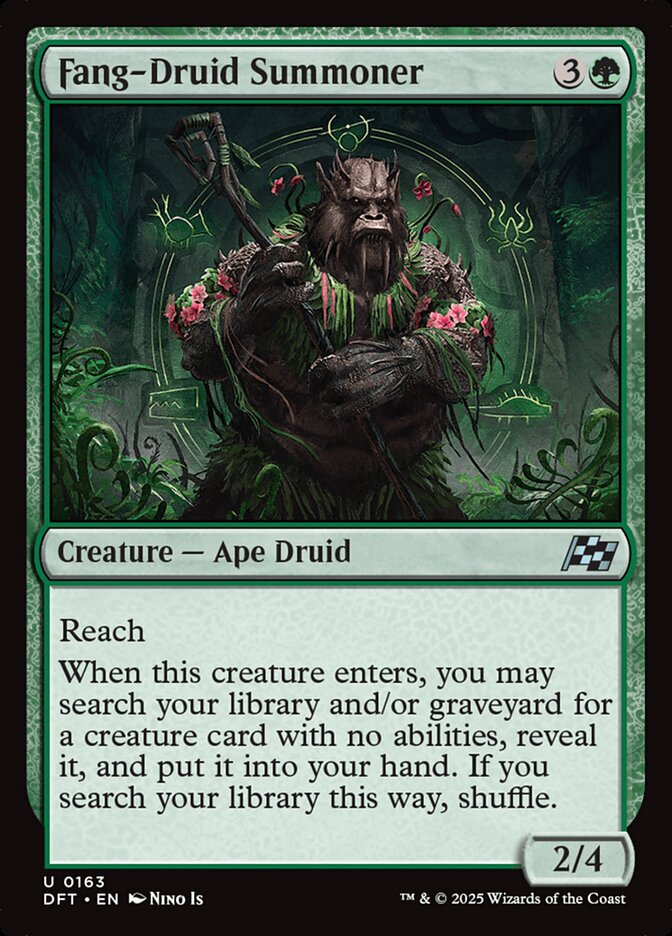 Fang-Druid Summoner – Uncommon Magic: The Gathering card from Aetherdrift (#163)