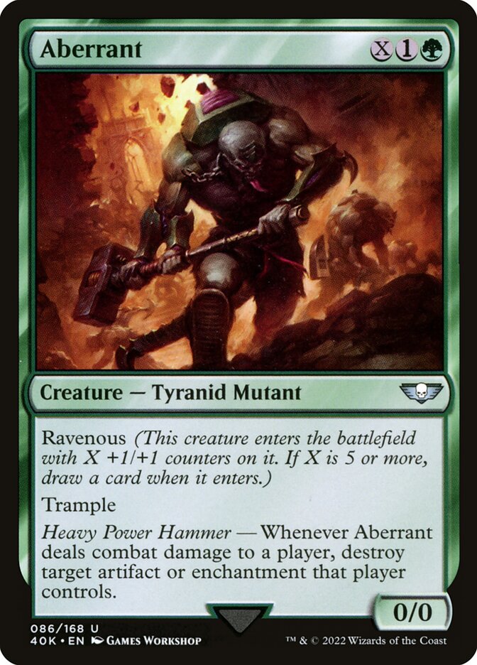 Aberrant – Uncommon Magic: The Gathering card from Warhammer 40,000 Commander (#86)
