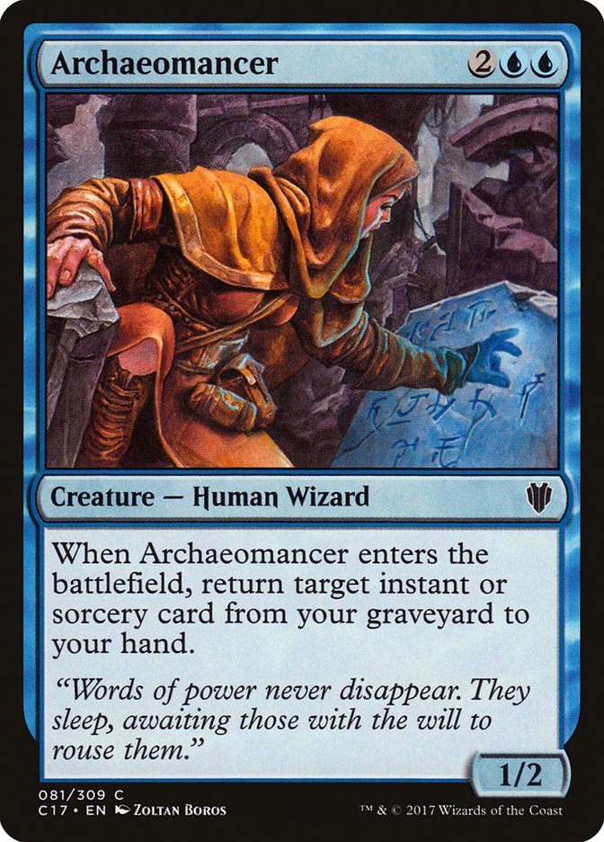 Archaeomancer – Common Magic: The Gathering card from Commander 2017 (#81)