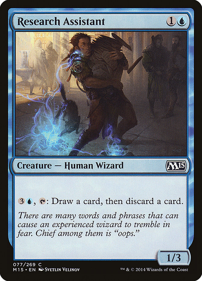 Research Assistant – Common Magic: The Gathering card from Magic 2015 (#77)