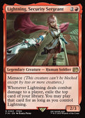 Lightning, Security Sergeant – Rare Magic: The Gathering card from Final Fantasy (#560)