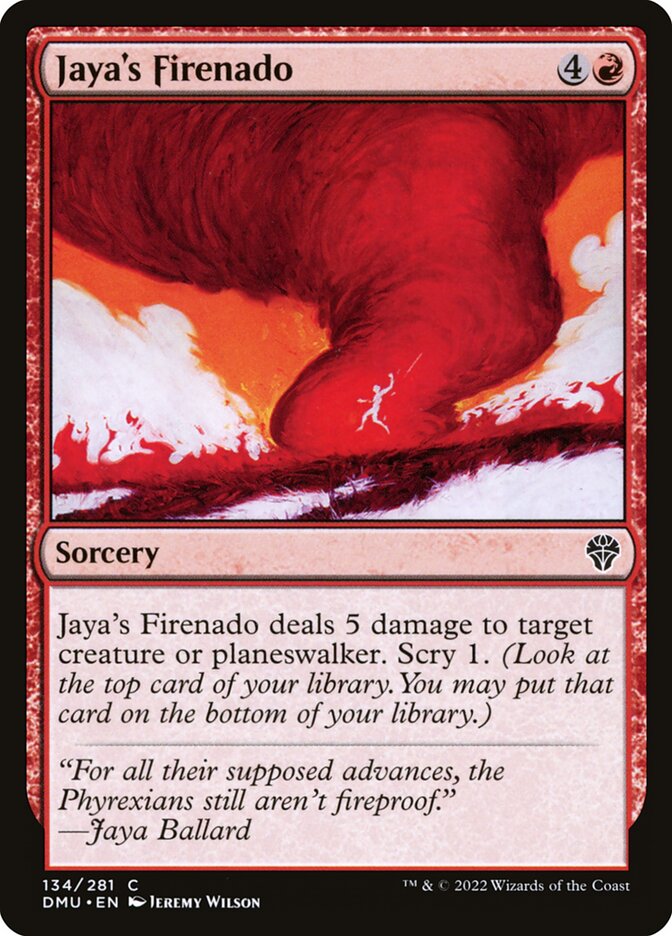 Jaya's Firenado – Common Magic: The Gathering card from Dominaria United (#134)
