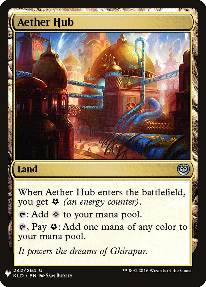 Aether Hub – Uncommon Magic: The Gathering card from The List (#KLD-242)