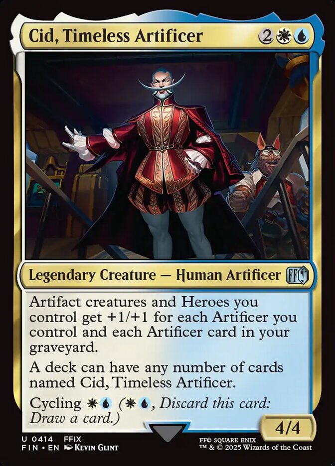 Cid, Timeless Artificer – Uncommon Magic: The Gathering card from Final Fantasy (#414)