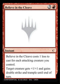 Believe in the Cleave – Common Magic: The Gathering card from Unknown Event (#CR04b)