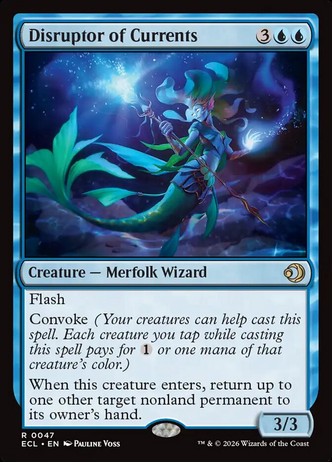 Disruptor of Currents – Rare Magic: The Gathering card from Lorwyn Eclipsed (#47)