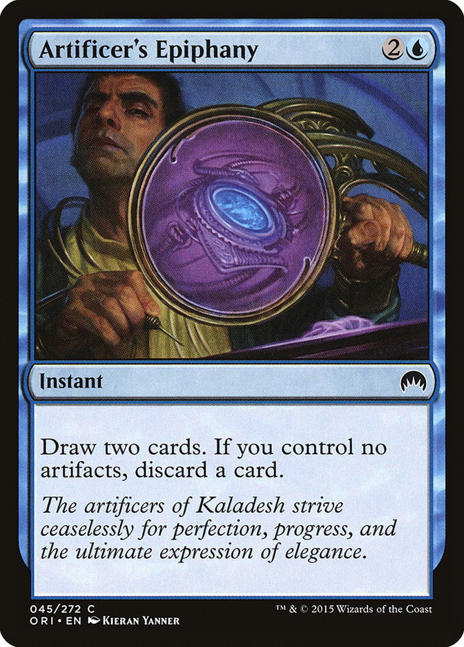 Artificer's Epiphany – Common Magic: The Gathering card from Magic Origins (#45)
