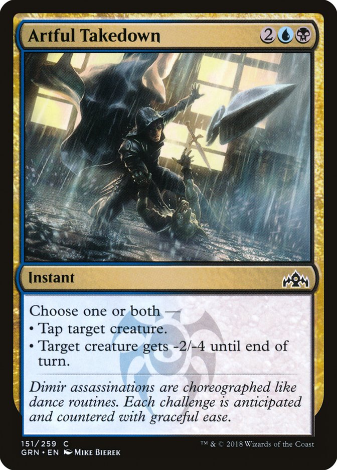 Artful Takedown – Common Magic: The Gathering card from Guilds of Ravnica (#151)