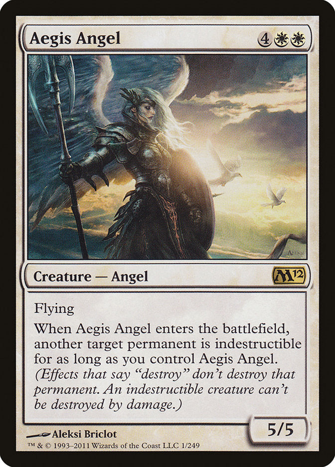 Aegis Angel – Rare Magic: The Gathering card from Magic 2012 (#1)