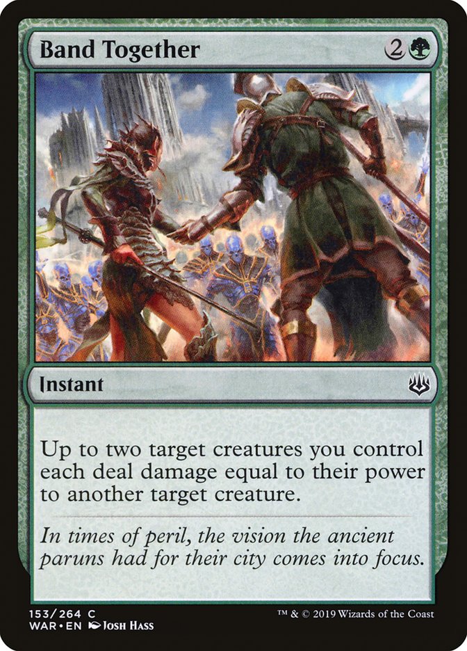 Band Together – Common Magic: The Gathering card from War of the Spark (#153)