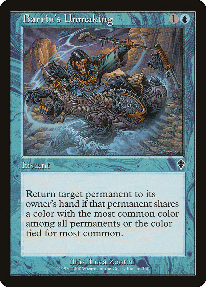 Barrin's Unmaking – Common Magic: The Gathering card from Invasion (#46)