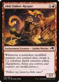 Akki Ember-Keeper – Common Magic: The Gathering card from Kamigawa: Neon Dynasty (#130)